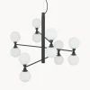 Lampada A Sospensione Grande Con Sfere In Vetro Grover