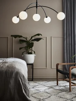 Lampada A Sospensione Grande In Vetro Opale Heaven