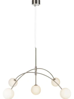 Lampada A Sospensione Grande In Vetro Opale Heaven