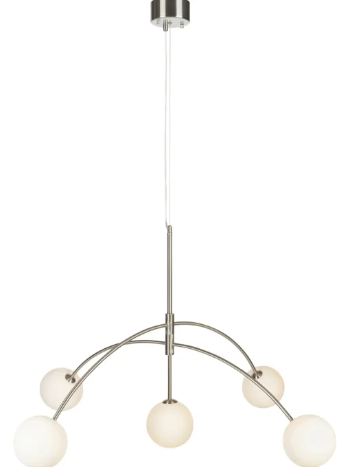 Lampada A Sospensione Grande In Vetro Opale Heaven