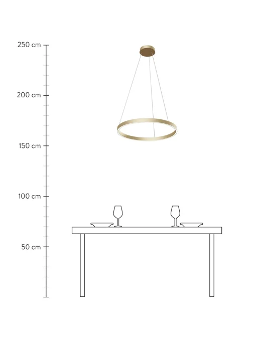 Lampada A Sospensione Grande A Led Rim