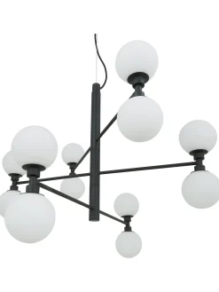 Lampada A Sospensione Grande Con Sfere In Vetro Grover