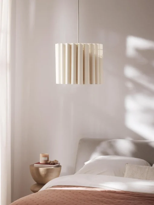 Lampada A Sospensione In Lino Lucina