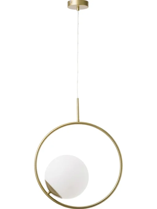 Lampada A Sospensione In Vetro Opalino Chloe