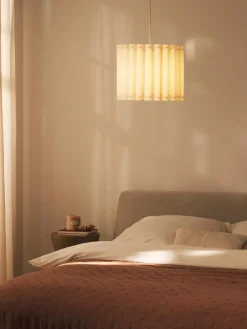 Lampada A Sospensione In Lino Lucina