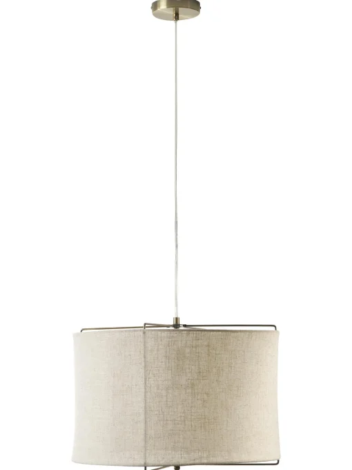 Lampada A Sospensione In Lino Clouds