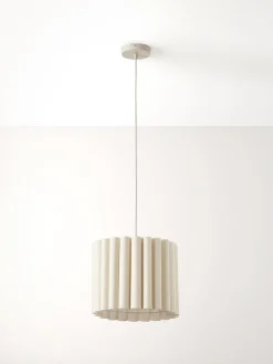 Lampada A Sospensione In Lino Lucina