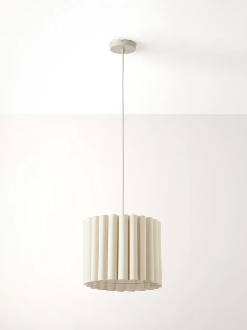 Lampada A Sospensione In Lino Lucina