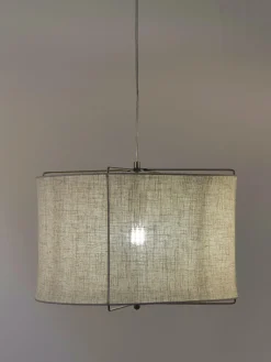 Lampada A Sospensione In Lino Clouds
