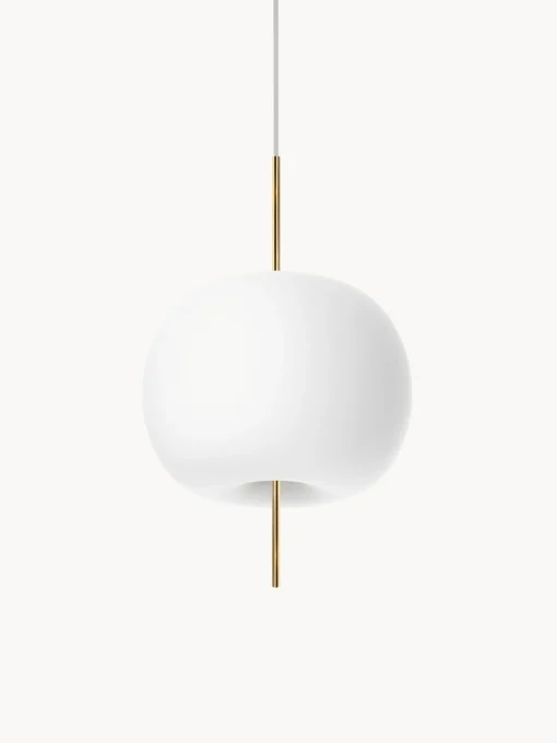Lampada A Sospensione Luce Regolabile In Vetro Soffiato Kushi