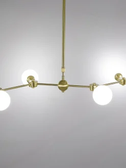 Lampada Grande A Sospensione In Vetro Opale Aurelia