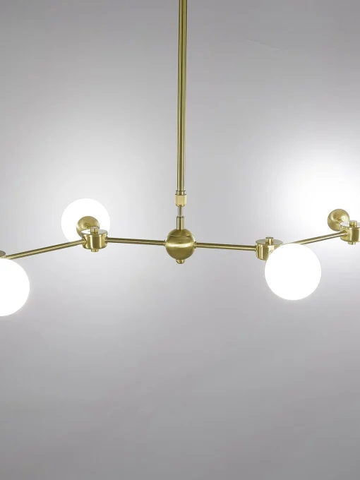 Lampada Grande A Sospensione In Vetro Opale Aurelia
