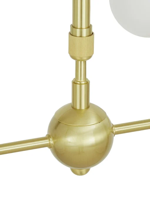 Lampada Grande A Sospensione In Vetro Opale Aurelia