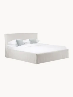 Letto Imbottito Con Contenitore Feather