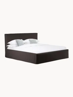 Letto Imbottito Con Contenitore Feather