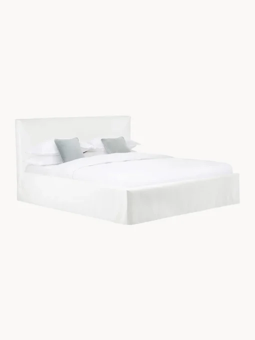Letto Imbottito Con Contenitore Feather