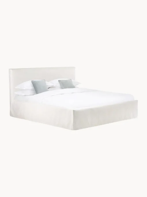 Letto Imbottito Con Contenitore Feather
