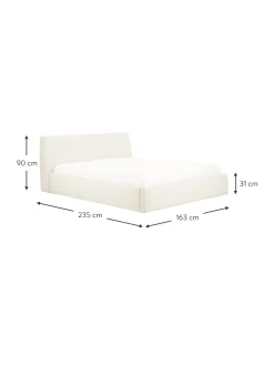Letto Imbottito Con Contenitore Cloud