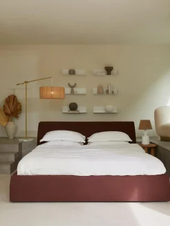 Letto Imbottito Con Contenitore Cloud