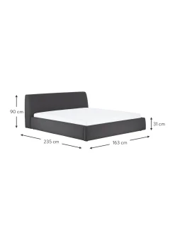 Letto Imbottito Con Contenitore Cloud