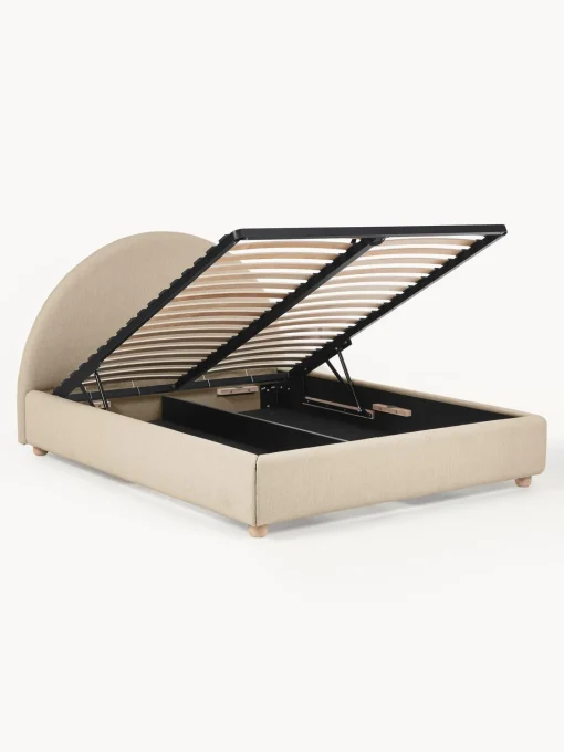Letto Imbottito Con Contenitore Ebba