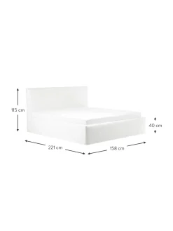 Letto Imbottito Con Contenitore Feather