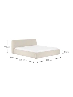 Letto Imbottito Con Contenitore Cloud