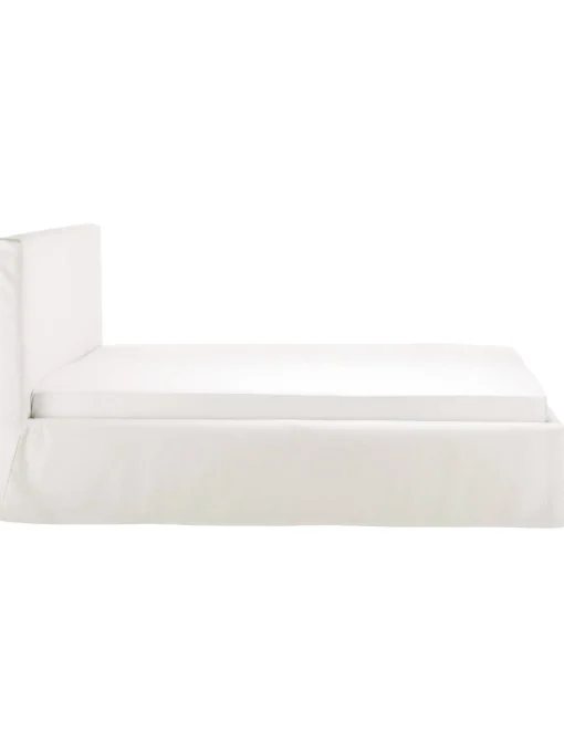 Letto Imbottito Con Contenitore Feather