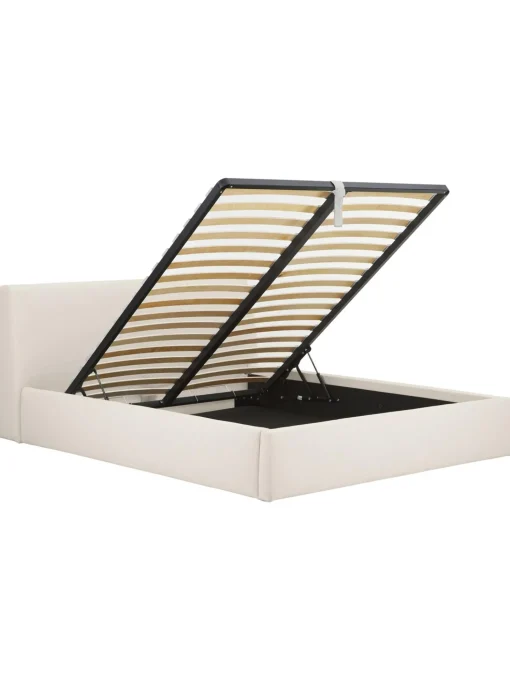 Letto Imbottito Con Contenitore Cloud