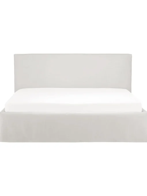 Letto Imbottito Con Contenitore Feather