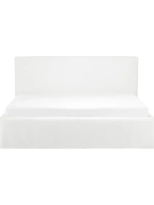 Letto Imbottito Con Contenitore Feather