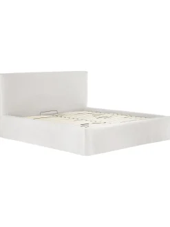 Letto Imbottito Con Contenitore Feather