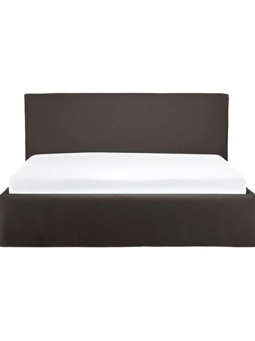 Letto Imbottito Con Contenitore Feather