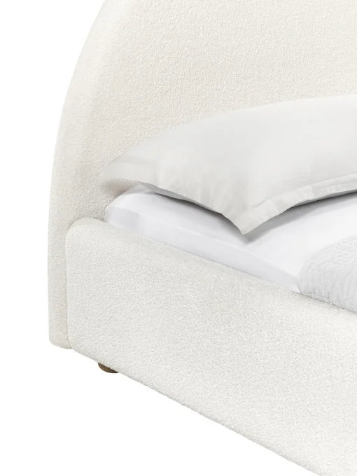 Letto Imbottito In Boucle Ebba