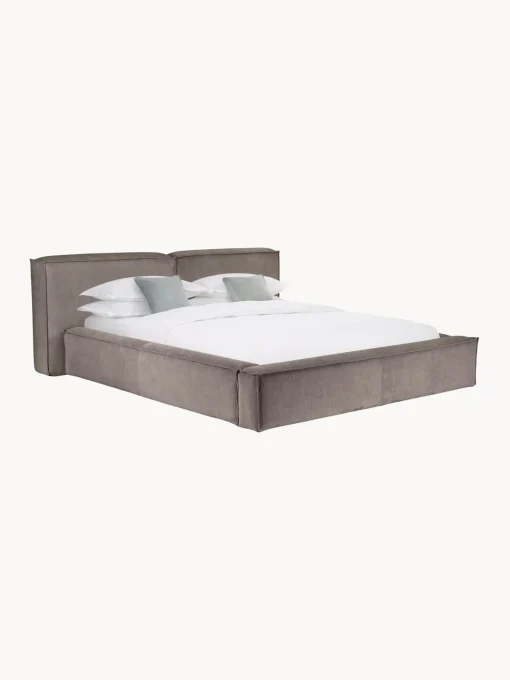 Letto Imbottito In Velluto A Coste Lennon