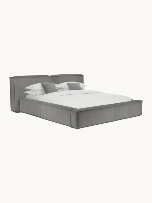 Letto Imbottito In Velluto A Coste Lennon