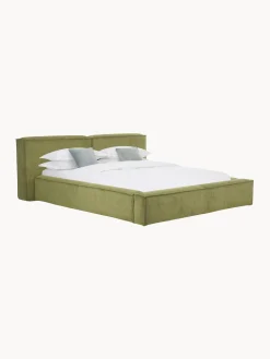 Letto Imbottito In Velluto A Coste Lennon