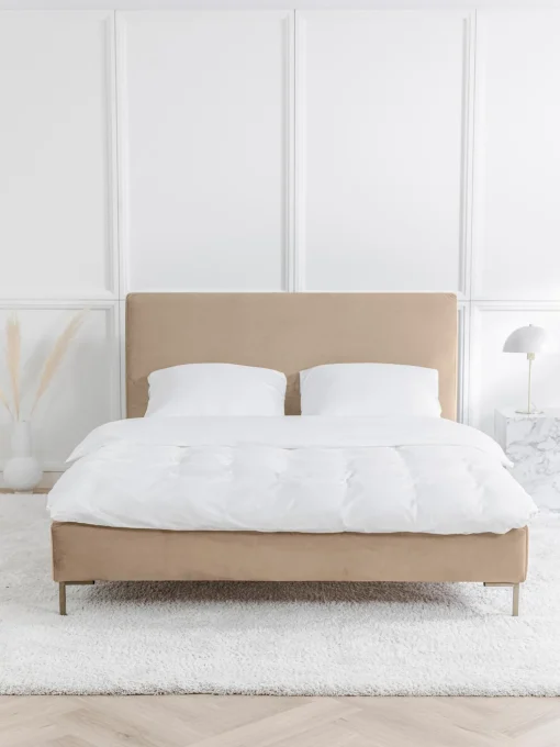 Letto Imbottito In Velluto Peace