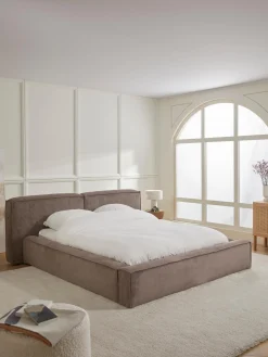 Letto Imbottito In Velluto A Coste Lennon