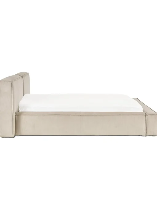 Letto Imbottito In Velluto A Coste Lennon