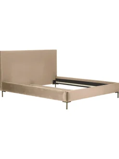 Letto Imbottito In Velluto Peace