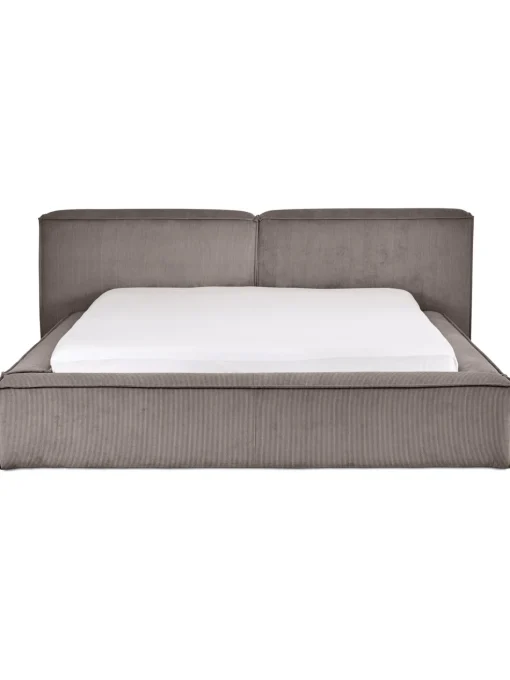 Letto Imbottito In Velluto A Coste Con Contenitore Lennon