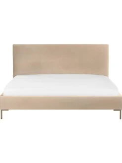 Letto Imbottito In Velluto Peace