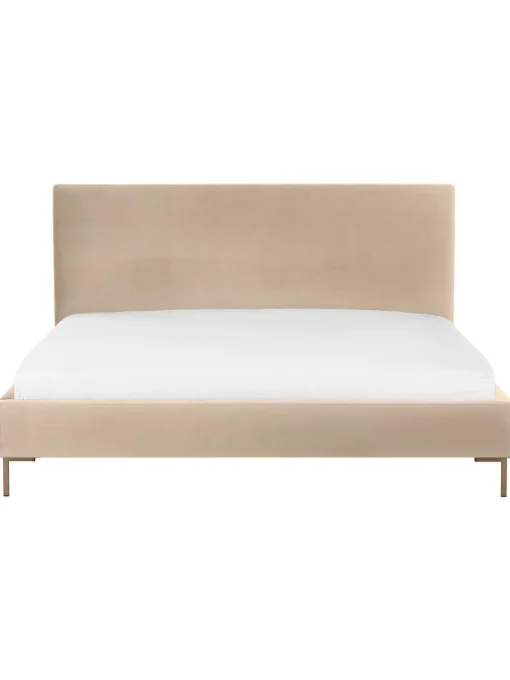 Letto Imbottito In Velluto Peace