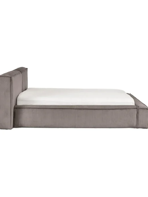 Letto Imbottito In Velluto A Coste Con Contenitore Lennon