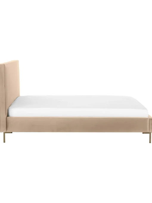Letto Imbottito In Velluto Peace