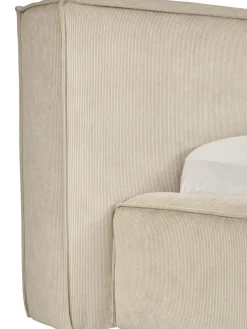 Letto Imbottito In Velluto A Coste Lennon