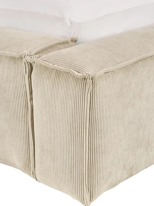 Letto Imbottito In Velluto A Coste Lennon