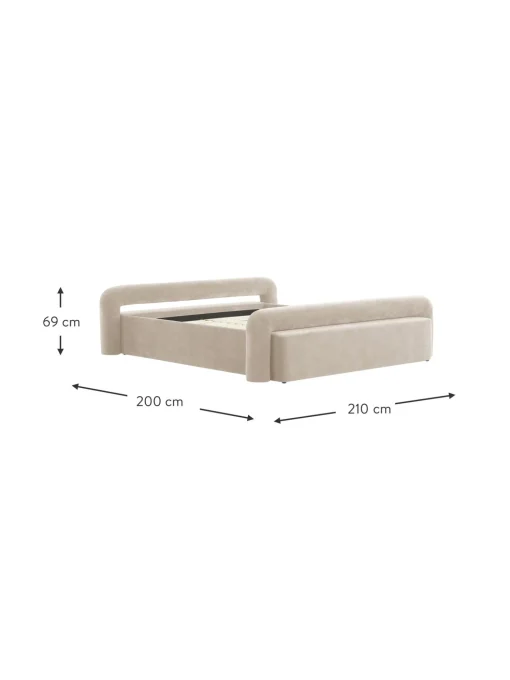 Letto Imbottito Komoro