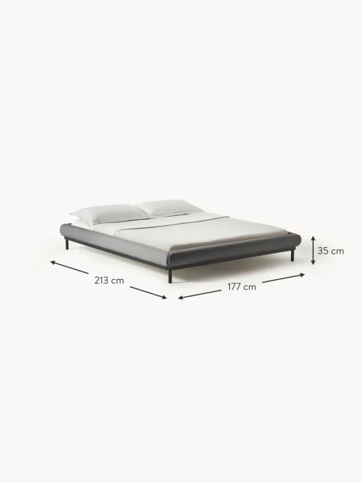 Letto Imbottito Senza Testiera Meya